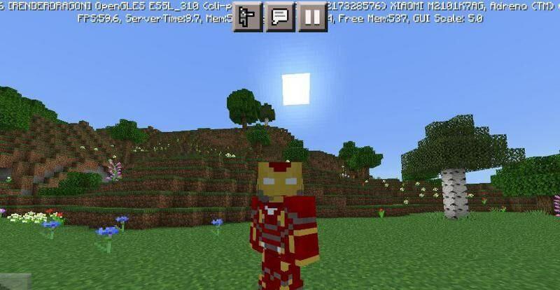Iron Man Mod for Minecraft PE