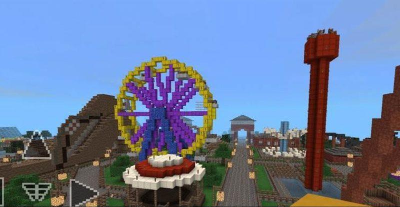 Minecraft PE Amusement Park Map