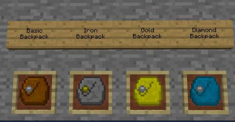 Minecraft PE Backpack Mod