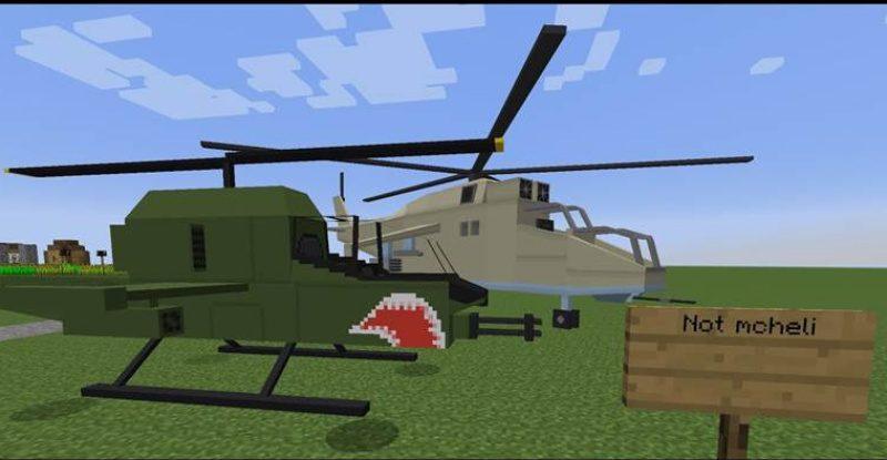 Minecraft PE Helicopter Mod