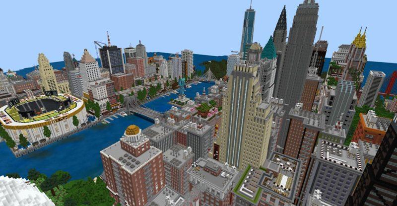 Minecraft PE Patriotville and Freedom County Map
