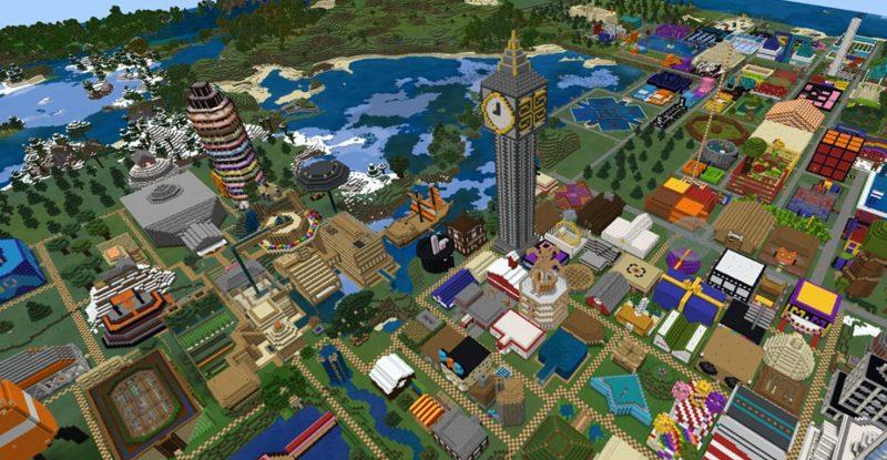 Minecraft PE Stampy’s lovely world Map