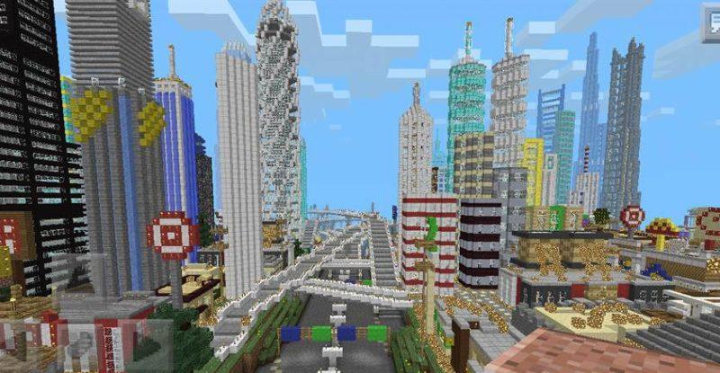 Minecraft PE Town Map
