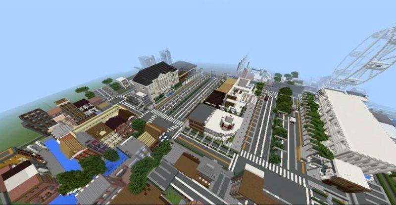 Minecraft PE Town Map