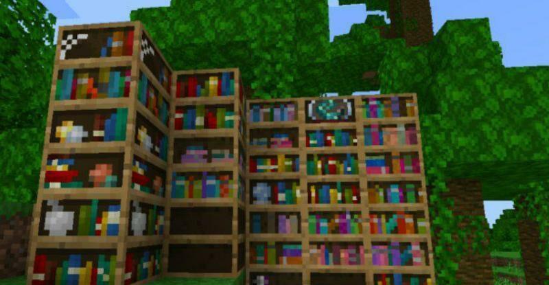 Minecraft PE Bookshelf Mod