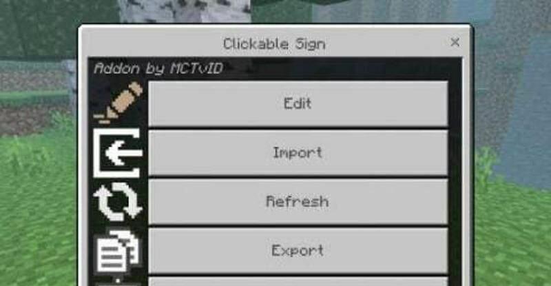 Minecraft PE Sign Mod