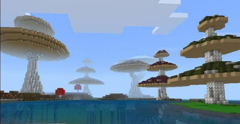 Minecraft PE Mushroom Survival Map
