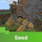 Minecraft Seed Map: Mountain village W/Spawner monster (1.14+)