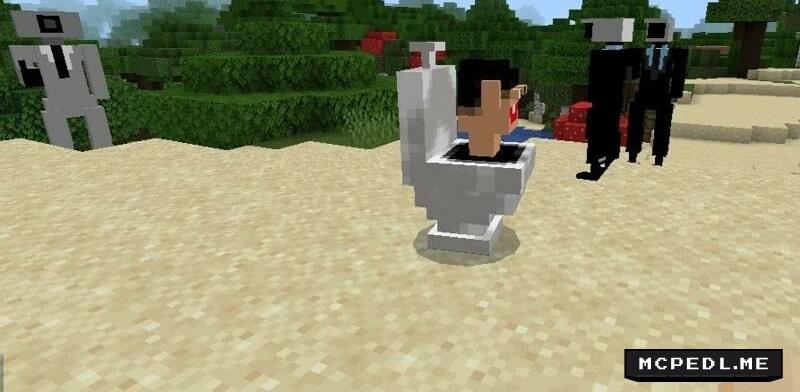 Minecraft PE Skibidi Toilet Mod
