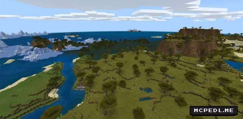 Seed brings together many biomes (1.14+)