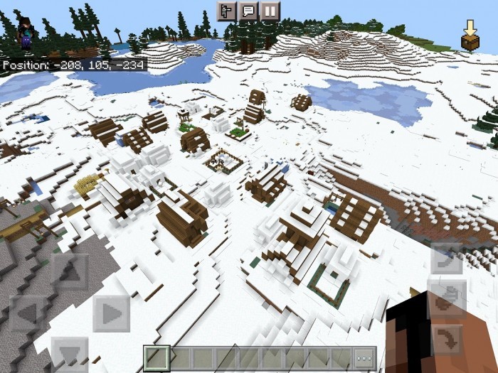 Icebergs, Village with Blacksmith & Lush Cave System (Experimental) (Seed)