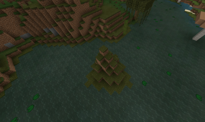 Erosion Rock Features Near Spawn (Seed)